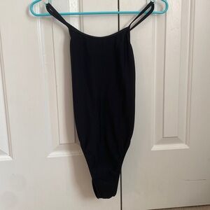 black jolyn one piece training suit, size 30